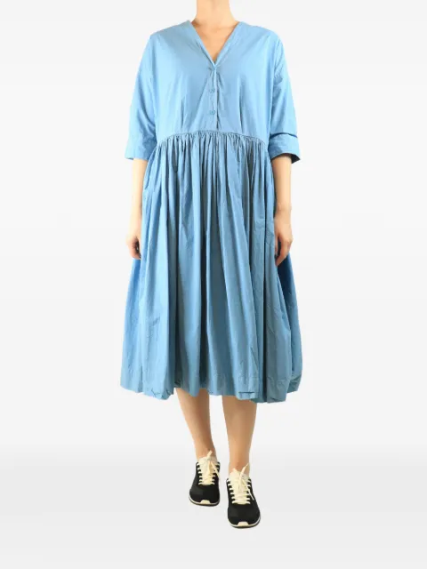 Casey Casey gathered midi dress Blue BLUETAFFCOTSUNDRESS