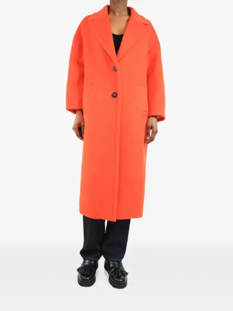 Golden Goose single-breasted coat Orange BLOODORANGESINGLEBREASTEDCOCOONCOAT