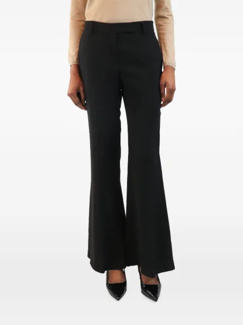 Brunello Cucinelli Vintage pressed-crease flared trousers Black BLACKFLAREDTROUSERS