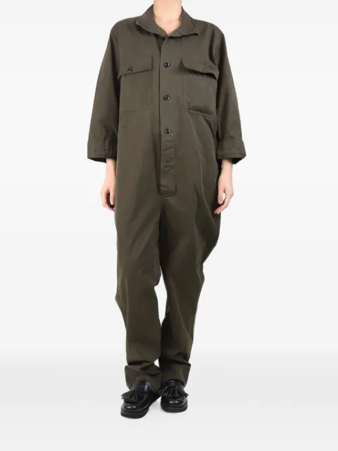 Margaret Howell oversized jumpsuit Green KHAKIOVERSIZEDJUMPSUIT