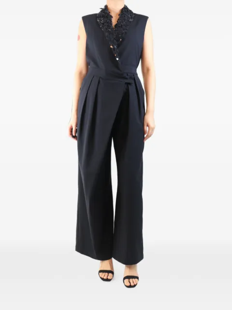 Brunello Cucinelli Vintage sequin-embellished jumpsuit Black BLACKSEQUINEMBELLISHEDSLEEVELESSJUMPSUIT