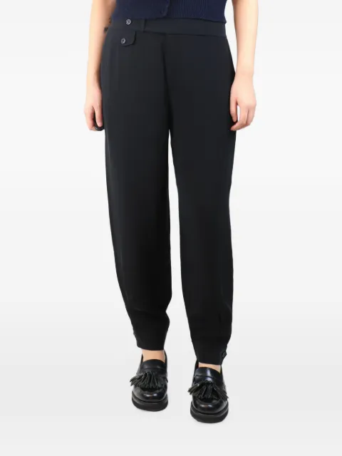 Ralph Lauren Vintage buttoned-cuff trousers Black BLACKSILKTROUSERS