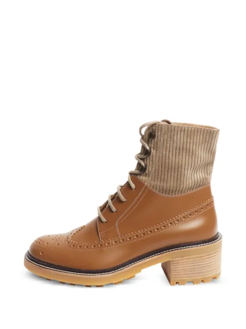 Chloé Vintage brogued ankle boots Brown BROWNBROGUEDDETAILANKLEBOOTS
