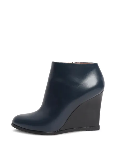 Celine Pre-Owned wedge ankle boots Blue NAVYWEDGEDANKLEBOOTS