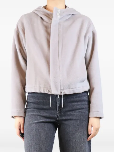 Fabiana Filippi hooded cropped jacket Grey GREYCROPPEDHOODEDJACKET