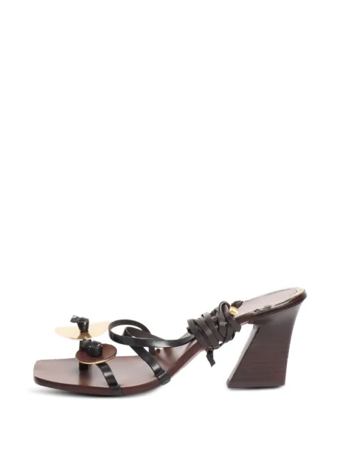 Tory Burch Patos lace-up heeled sandals Brown BROWNPATOSHEELEDSANDALS