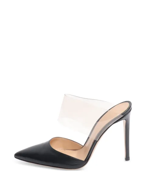 Gianvito Rossi Virtua pointed-toe mules White BLACKVIRTUAMULES
