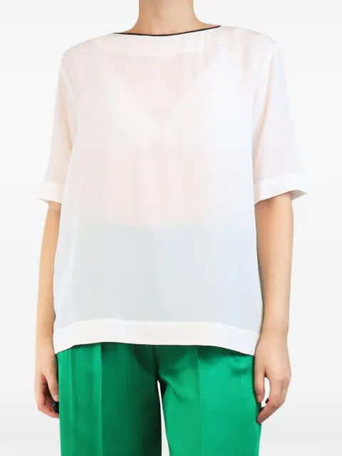 Etro Pre-Owned short-sleeve top White WHITESILKBLOUSE
