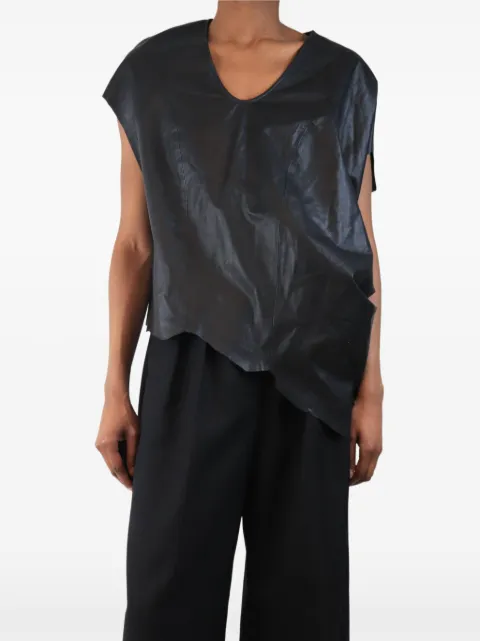 Helmut Lang Pre-Owned jag-hem leather top Black BLACKJAGHEMLEATHERTOP