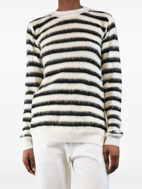 Marni Pre-Owned striped wool sweater White WHITEWOOLSTRIPEJUMPER