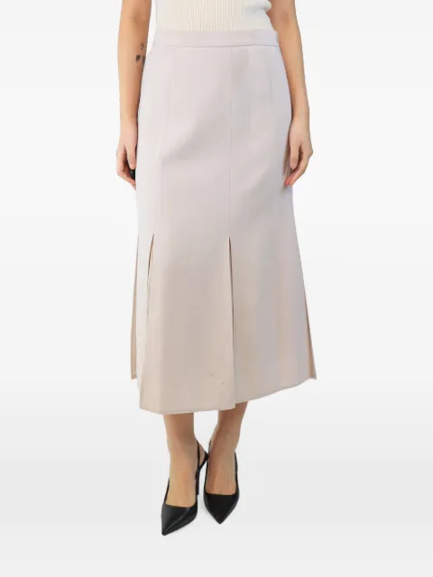 Max Mara front-slit midi skirt Neutrals NEUTRALMIDISKRIT