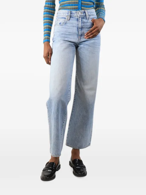 SLVRLAKE bleached-effect jeans Blue BLUEBLEACHEDJEANS