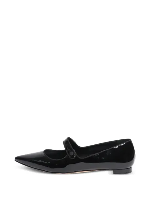 Manolo Blahnik pointed-toe flat pumps Black BLACKPATENTPOINTEDTOEFLATS