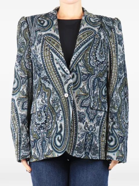 Maria De La Orden paisley-print corduroy blazer Blue BLUECORDUROYPAISLEYJACKET