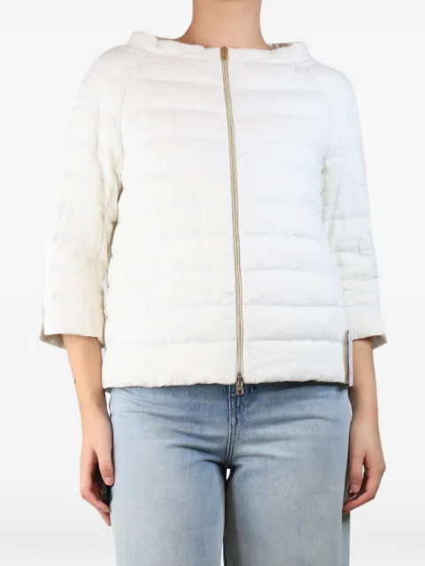 Herno Piumino quilted jacket White ECRUPIUMINOLINENJACKET