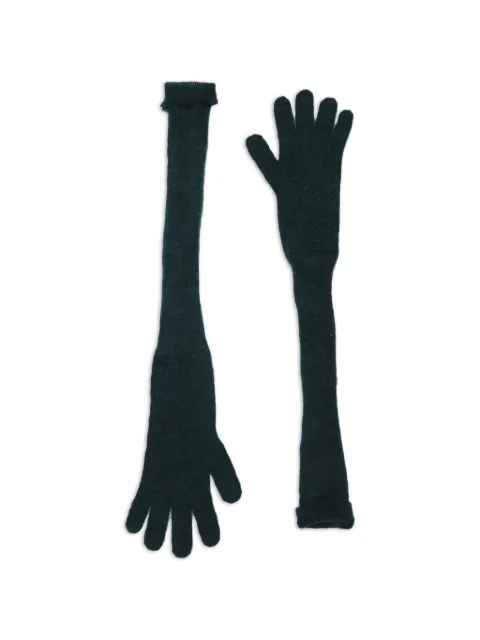 Marni Pre-Owned long-length gloves Green DARKGREENMOHAIRLONGGLOVES