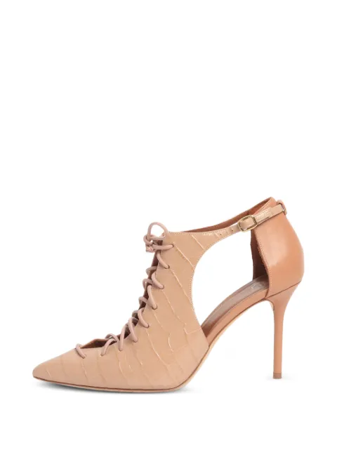 Malone Souliers lace-up heeled pumps Neutrals NEUTRALLACEUPHEELS