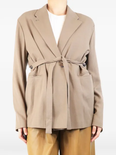 Alysi belted blazer Brown TAUPEBELTEDWOOLBLENDJACKET