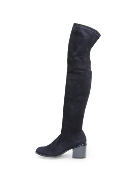 Robert Clergerie suede over-the-knee boots Blue ROBERTCLERGERIEBLUESUEDEOVERTHEKNEEBOOTS