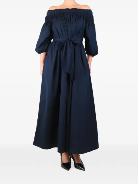 Gabriela Hearst off-shoulder maxi dress Blue NAVYCOTTONMIDIDRESS