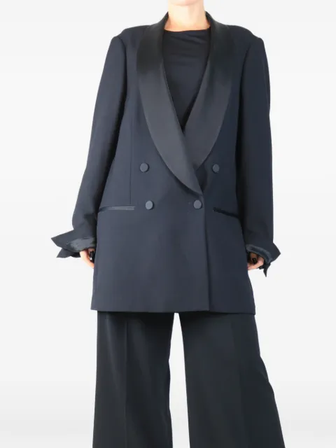 Dries Van Noten Pre-Owned double-breasted tuxedo jacket Black BLACKDOUBLEBREASTEDTUXEDOJACKET