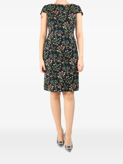 ERDEM Marion floral-jacquard mini dress Black BLACKMARIONFLORALJACQUARDMIDIDRESS