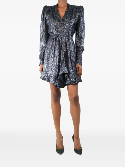 Isabel Marant Vintage Melyo jacquard-lamé mini dress Blue NAVYMELYOJACQUARDLAMEMINIDRESS