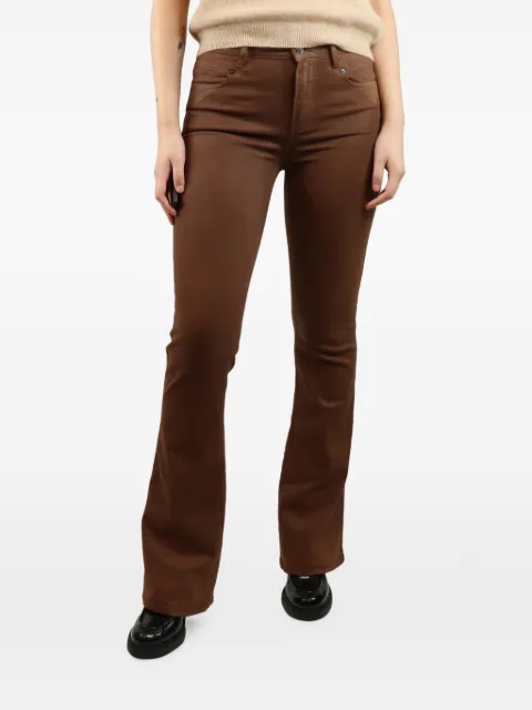 PAIGE flared high-rise jeans Brown BROWNFLAREDHIGHRISEJEANS