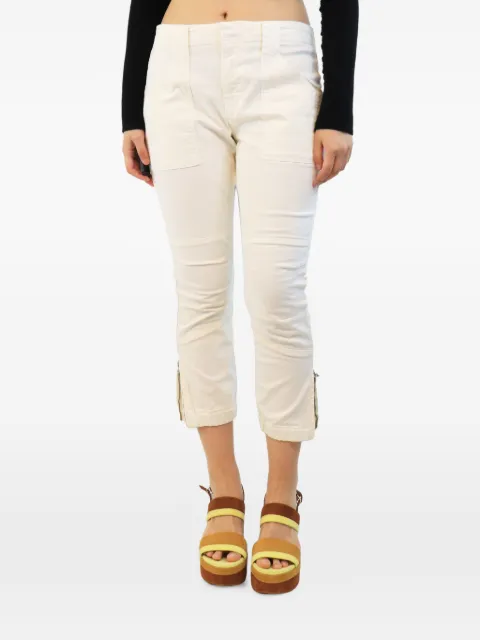 FRAME panelled cropped trousers Neutrals CREAMPANELLEDTROUSERS