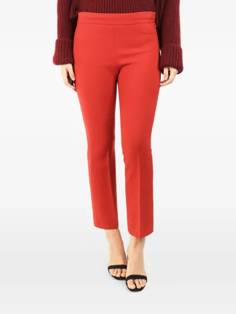 Max Mara pressed-crease trousers Red RUSTREDWOOLTROUSERS