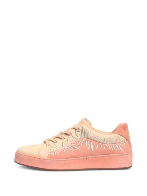 Loro Piana Pre-Owned Nuages embroidered sneakers Neutrals PINKNUAGESSUEDETRAINERS