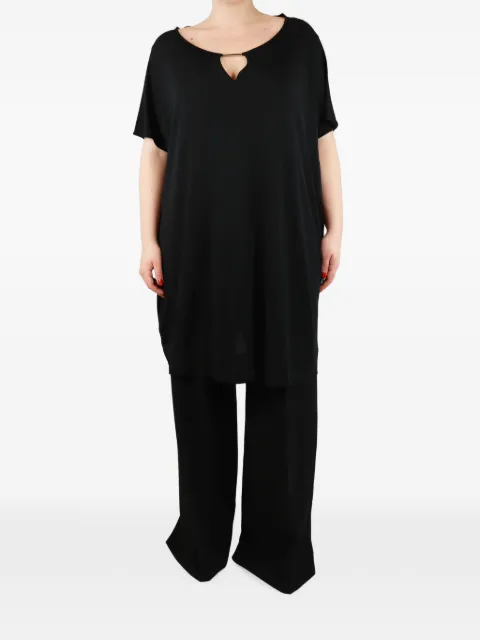 Diane Von Furstenberg Vintage short-sleeve cut-out detail mini dress Black BLACKMINISLIPDRESS