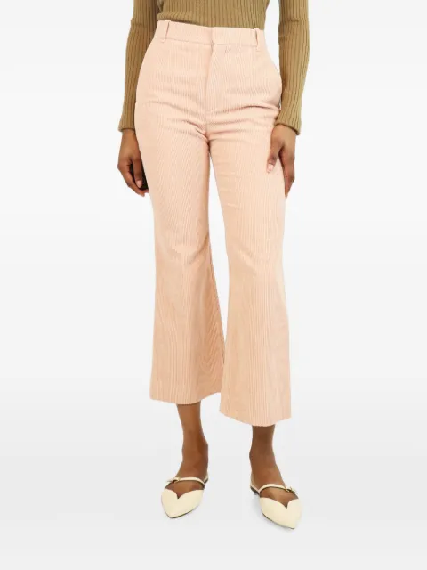 Chloé Vintage corduroy cropped bootcut trousers Pink MISTYPINKCORDUROYTROUSERSUK6