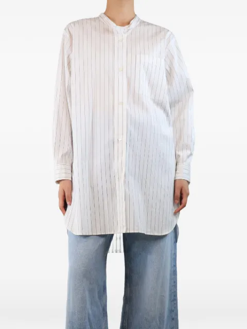 Margaret Howell striped long-sleeve shirt White WHITESTRIPEDLONGSHIRT
