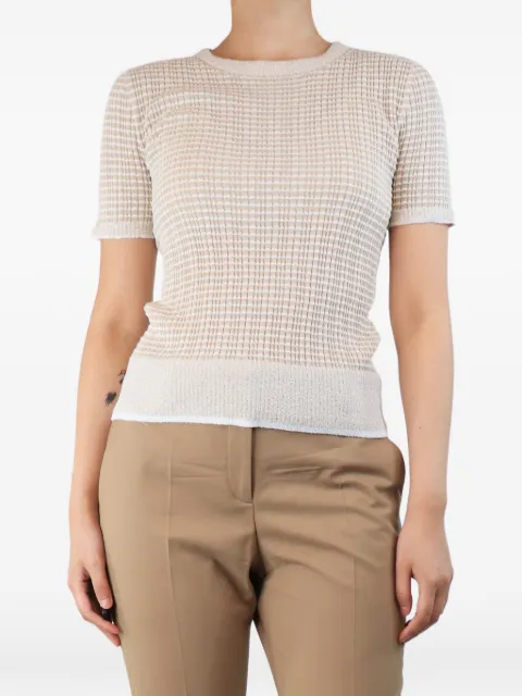 rag & bone striped rib-knit top Neutrals BEIGESTRIPEDRIBKNITTOP