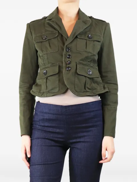 DSQUARED2 pocket-detail military jacket Green ARMYGREENMILITARYJACKET