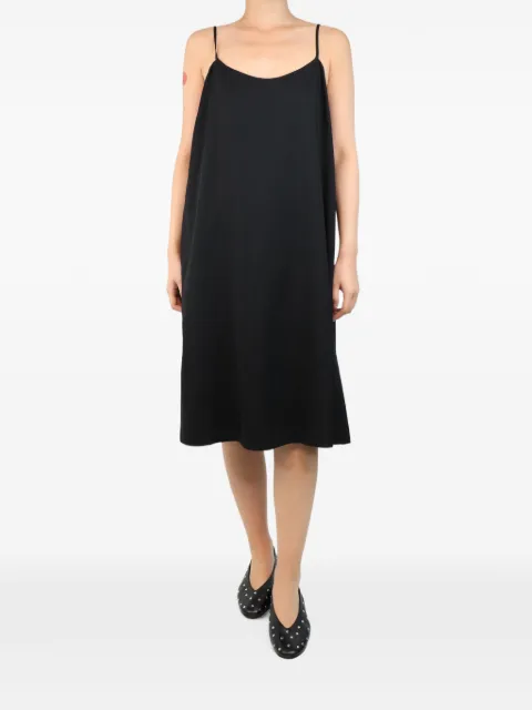 Lafayette 148 spaghetti-strap midi dress Black BLACKSLIPDRESS