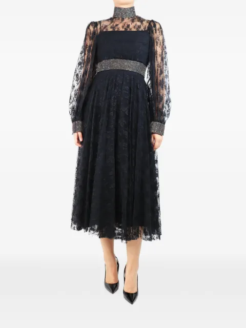 Christopher Kane embellished floral-lace maxi dress Black BLACKEMBELLISHEDFLORALLACEDRESS