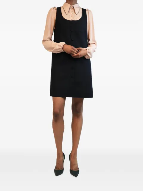 Nº21 layered pinafore mini dress Black BLACKANDBLUSHLAYEREDPINAFOREDRESS