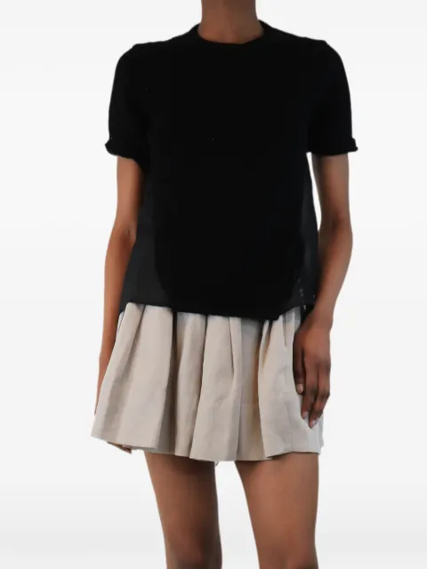 Nº21 open-back floral-lace top Black BLACKOPENBACKFLORALLACESWEATER