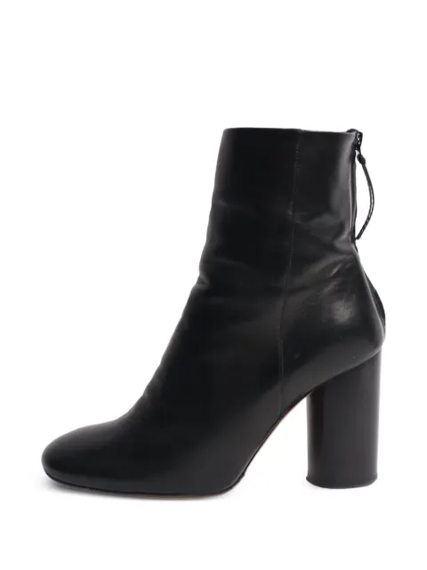 Isabel Marant Vintage block-heel leather ankle boots Black BLACKBLOCKEDHEELLEATHERANKLEBOOTS