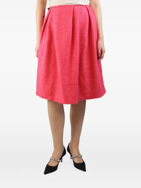 Marni Pre-Owned pleated wool-blend skirt Pink PINKWOOLBLENDMIDISKIRT