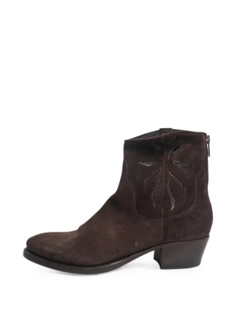 Pantanetti pointed-toe ankle boots Brown DARKCHOCOLATEWESTERNANKLEBOOTS
