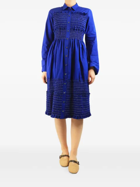 Altuzarra shirred midi dress Blue ROYALBLUESHIRREDMIDIDRESS