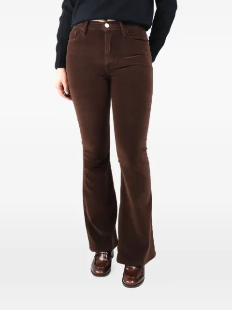 FRAME buttoned pocket trousers Brown BROWNVELVETFLAREDTROUSERS