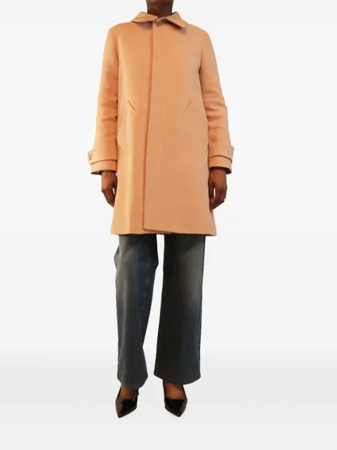 A.P.C. concealed-button coat Neutrals PINKMACKINTOSH