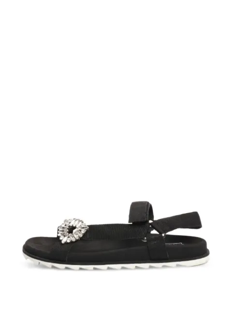 Roger Vivier Vintage diamanté touch-strap sandals Black BLACKDIAMANTESANDALS