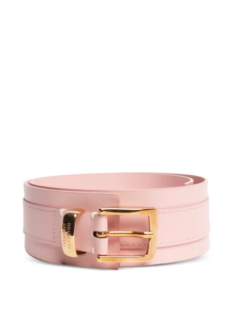 Brandon Maxwell leather belt Pink PINKWIDELEATHERBELT
