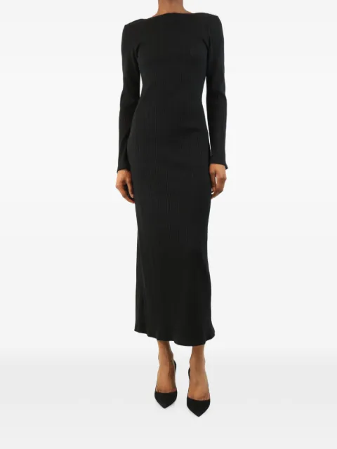 Reformation ribbed scoop-back maxi dress Black BLACKRIBBEDSCOOPBACKMAXIDRESS