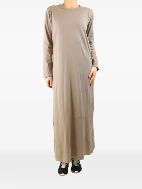LESET long-sleeve T-shirt dress Neutrals TAUPELONGSLEEVEDTSHIRTDRESS